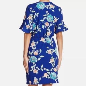 Pleione Blue Floral Dress - Large